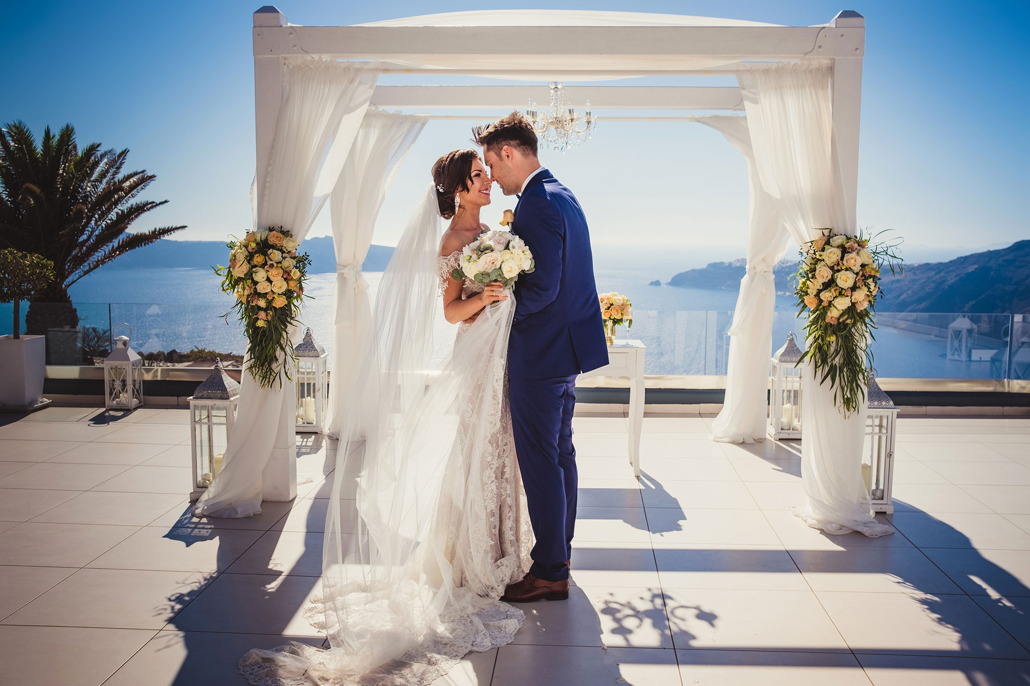 ślub na Santorini